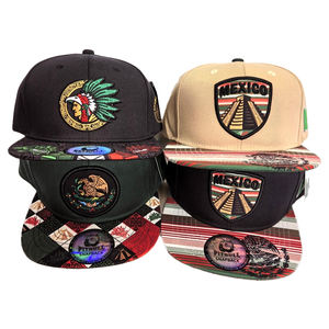 Meksika Düz Siperli Şapka Meksika Kızılderili Düz Siperli Beyzbol Şapkası Etnik Retro Tarz Meksika Hip-Hop Şapkası Özel Yapım - Product Image 1