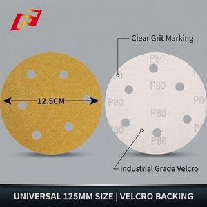 Dischi Abrasivi in Ossido di Alluminio con Foro da 2-6 Pollici, Disco Abrasivo con <span class=keywords><strong>Velcro</strong></span> <span class=keywords><strong>per</strong></span> Levigatrici Orbitali - Product Image 4