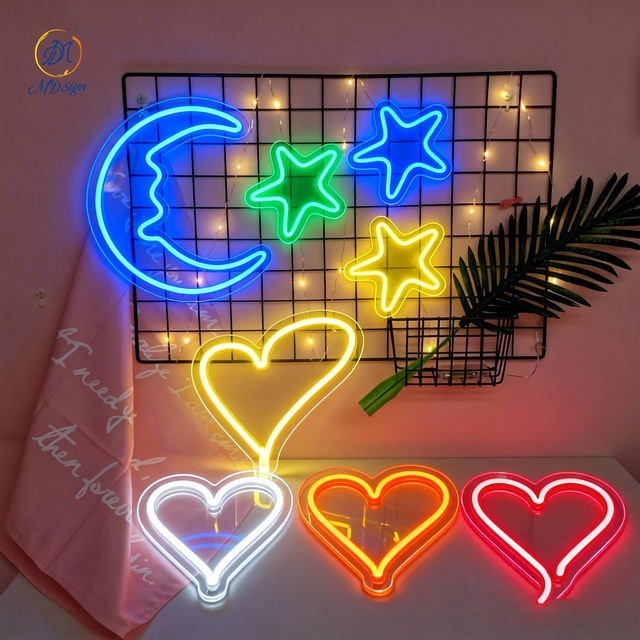 Custom Decoration Flex Strip Wall LED Neon Lights Advertising Wedding Guitar Palm Tree Valentine Garden Party DIY RGB Flexible