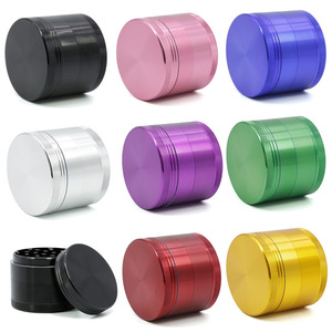 Di alta qualità in lega di zinco Grinder personalizzato Laser inciso Logo semplice stile frantoio per il tabacco per il fumo all'ingrosso - Product Image 4
