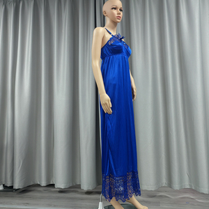 Pijamas de satén de encaje para mujer, ropa de dormir Sexy con cuello en V y tirantes largos, para el hogar y exteriores, nuevo estilo, verano <span class=keywords><strong>2022</strong></span> - Product Image 4