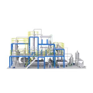 Continuous process of pyrolysis oil to diesel fractionation distillation plant