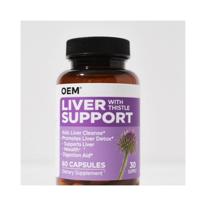Oem/Odm Lever Reinigt Detox En Repareer Melkdistelsupplement-60 Capsules Kruidenleverondersteuning-Choline, Artisjok-Extract - Product Image 6