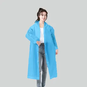 Chubasquero EVA grueso impermeable para adultos, Poncho desechable para mujer, ropa impermeable transparente para senderismo para mujeres y niñas