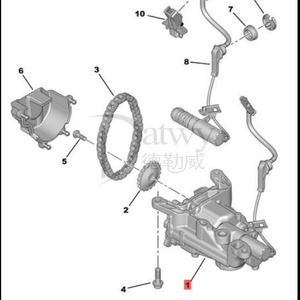 OE 1001001f9 <span class=keywords><strong>Peugeot</strong></span> <span class=keywords><strong>2008</strong></span> 3008 <span class=keywords><strong>partner</strong></span> Citroen C1 C2 C3 DS3 1.6T gruppo pompa olio con elettrovalvola (marca originale) - Product Image 6