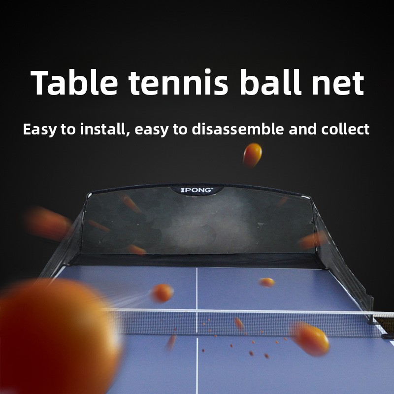Genuine Table Tennis Ball Collection Net Service Machine Training Recycling Easy Install Detachable Design Convenient Collect