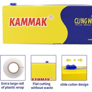 Cling Wrap 1000 Sq Ft 12 In Food Grade PE Material BPA Free <b>Kitchen</b> Use - Product Image 3