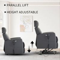 Chaise inclinable électrique à double moteur pour la maison, hauteur variable, élévateur de salon avec positionnement haut/bas, élévateur parallèle