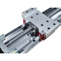 Módulo de mesa deslizante eléctrica LYKR60F con guía lineal, husillo de bolas de precisión, motor con rodamientos y construcción de aluminio para aplicaciones automáticas