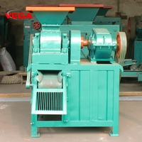 Machine de briquetage à rouleaux à haute vitesse VEGA800 pour charbon de bois, poussière de charbon, coques de riz, sciure de bois, capacité 500 kg/h, avec moteur