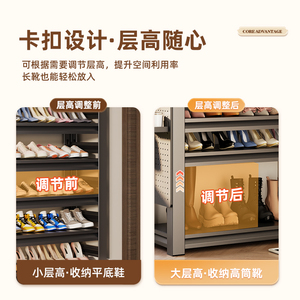 Sanjian Cabinet Industry - Zapatero de Acero de 10 Niveles, Organizador de Almacenamiento de Metal Multicapa para Entrada - Product Image 4