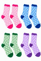 Chaussettes en tricot épais pour femmes, hiver, jacquard, antidérapantes, logo personnalisé