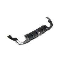Diffuseur de pare-chocs arrière en fibre de carbone avec feu stop LED pour Audi RS3 Base Sedan 4 portes 2017-2018