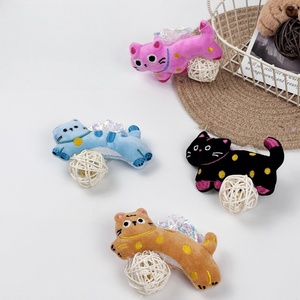 Jouet interactif en peluche pour chat avec clochette et cordon, baguette de <span class=keywords><strong>chaton</strong></span> amusante pour le jeu et l'exercice - Product Image 4