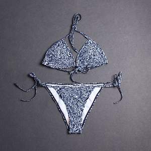 <span class=keywords><strong>Bikini</strong></span> di design costume da bagno da donna di lusso Brand costume da bagno triangolo Top con catena da donna Sexy - Product Image 5