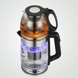 Hervidor eléctrico con pantalla digital inteligente de 1.8L + 1.2L Aislamiento táctil de vidrio de borosilicato que hierve rápidamente con luz azul - Product Image 4