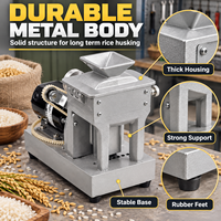 Petite décortiqueuse de riz domestique durable, équipement de décorticage et de mouture du paddy pour usage domestique et agricole