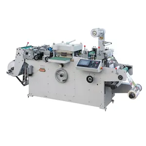 Automatic Roll to roll rotary Adhesive Label Flat Bed Die Cutting Machine hot stamping lamination punching slitting