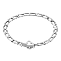 KRKC Quà Tặng Trang Sức Quyến Rũ Vòng Tay Figaro/Cuba Vòng Tay Dây Chuyền Thép Không Gỉ Mạ Vàng 18K Hợp Thời Trang Mới Cho Nữ