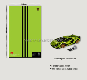 Vitrine murale à LED pour modèle de blocs de construction Lego 42115 Technic <span class=keywords><strong>Lamborghini</strong></span> FKP 37, cadre miroir uniquement - Product Image 2