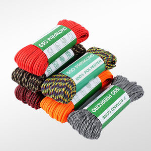 Cordon de parachute 550 série Dot, corde d'extérieur 100% polyester, 7 brins, 4 mm, <span class=keywords><strong>bracelet</strong></span> tressé, corde de 31 m, équipement d'extérieur EDC - Product Image 3