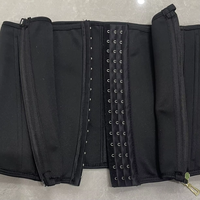 Faja Reductora de Cintura Estilo Corsé para Mujer, Color Negro, con Varillas, Moldeadora de Cuerpo, Control de Abdomen, Prenda Moldeadora Postparto para Pérdida de Peso