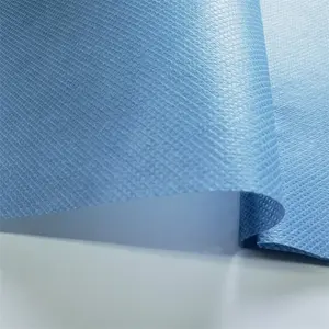 Henghua ผ้าสปันบอนด์แบบไม่ทอ S ผ้าใยสังเคราะห์กันน้ำ50Gsm สีฟ้า