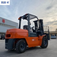 Chariot élévateur diesel contrepoids 5 tonnes, norme d'émission IV, type sit-on, capacité 5000 kg, pour entrepôt et usage général