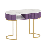 Table de manucure professionnelle de luxe Table de manucure en marbre de luxe Salon