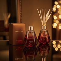 Diffuseur d'huiles essentielles conique en verre et rotin, écologique et luxueux, sans alcool, parfum longue durée, 60 ml, 250 ml, couleurs personnalisables