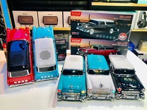 ODM/OEM 1500mAh Design Classique Voiture <span class=keywords><strong>Vintage</strong></span> WS-1955 Enceinte Portable de Bureau sans Fil Bluetooth pour Fêtes avec Radio FM et Mini Karaoké - Product Image 2