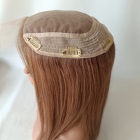 En stock, vente en gros : Topper capillaire invisible en cheveux humains européens 100% naturels, base en soie 8x8, 7x8, 6x7, 7x7, avec nœuds invisibles, pour femmes souffrant de perte de cheveux
