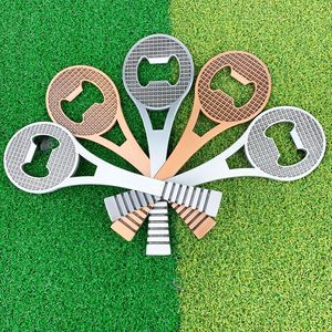 <b>Tennis</b> Racket Bottle Opener Zinc Alloy Antique Copper And Silver 151x50x3.2mm Universal Beer Opener For Outdoor Use - Product Image 3