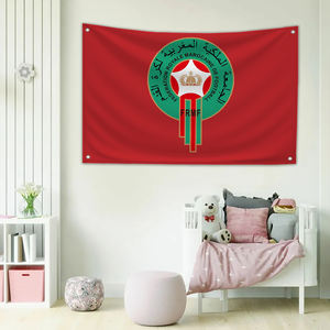 Drapeau personnalisé de l'équipe nationale de football du Maroc, bannières de décoration murale pour chambre à coucher, <span class=keywords><strong>tapisserie</strong></span> murale, décoration de chambre, drapeaux amusants pour l'extérieur, 3x5 pieds - Product Image 3