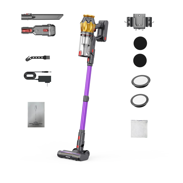 Powerful Suction Cordless Stick Vacuum Cleaner Wireless Handheld 60Min Runtime Vacuum Hepa Filter for Home Hard Floor Carpet