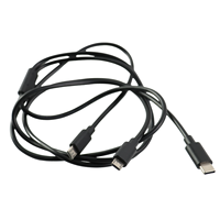 Câble d'alimentation Micro USB 3 broches mâle vers USB C mâle L500mm Application électronique Faisceau de câblage Ordinateur portable Impression de données
