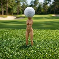 Bikini-vormige grappige golf tees, 3 inch plastic novelty tees voor golfers, mannen, vrouwen, golf cadeau, groothandel, bulk