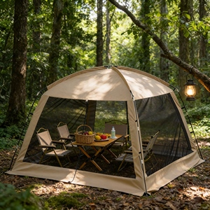 <span class=keywords><strong>Tenda</strong></span> Parasole Estiva Portatile per Campeggio con Una Camera da Letto, Zanzariera a Strato Singolo <span class=keywords><strong>e</strong></span> Apertura Rapida - Product Image 5