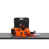 Cric électrique pneumatique portable de haute qualité 5 tonnes 12V en acier pour voiture, hauteur minimale 12 pouces, kit d'outils 5-en-1 pour le changement de pneus