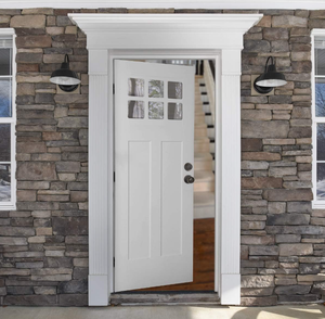 Pomo de puerta exterior con cerradura de llave y cerrojo, costero, negro mate - Product Image 6