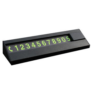 Voiture lumineuse carte de stationnement temporaire style de voiture numéro de téléphone carte plaque numéro de téléphone autocollant de stationnement voiture Auto accessoires - Product Image 1