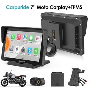 Carpuride W702S PRO <span class=keywords><strong>GPS</strong></span> para Motocicleta <span class=keywords><strong>de</strong></span> 7 Pulgadas con CarPlay Inalámbrico, Android Auto, Pantalla Táctil Impermeable IP67, para Manillar, 1 Año <span class=keywords><strong>de</strong></span> Garantía - Product Image 1