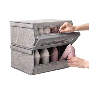 Hot Selling Underbed Shoes Storage Box With Clear Window Underbed Organizer Clothing Storage Bag