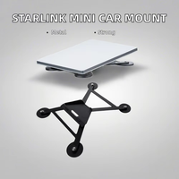Support magnétique pour voiture en acier au carbone durable et résistant, revêtement poudré écologique et imperméable, kit de fixation à ventouse Starlink Mini