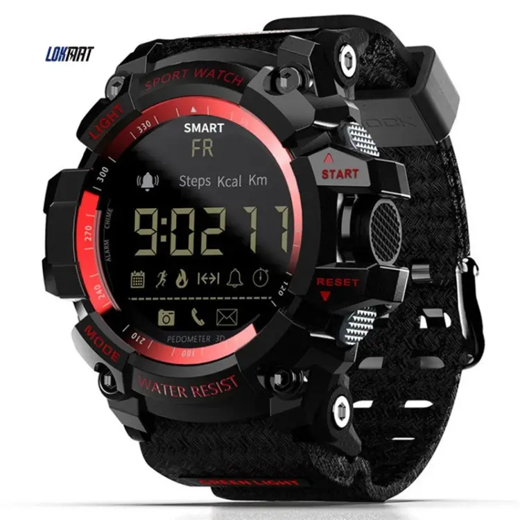 Cheap Price Lokmat MK16 LCD Screen 50m Waterproof Support Information Reminder Remote Camera Smart Watch