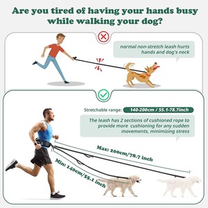 Guinzaglio Retrattile Riflettente NIBAO per Cani con Marsupio, Ideale per Passeggiate Notturne - Product Image 5