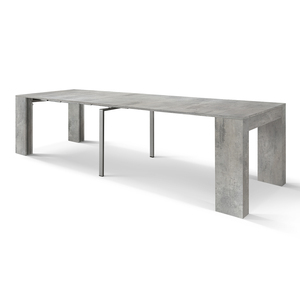 Mesa Consola Jos, Acabado en Melamina Gris Cemento, para Uso Interior - Product Image 2