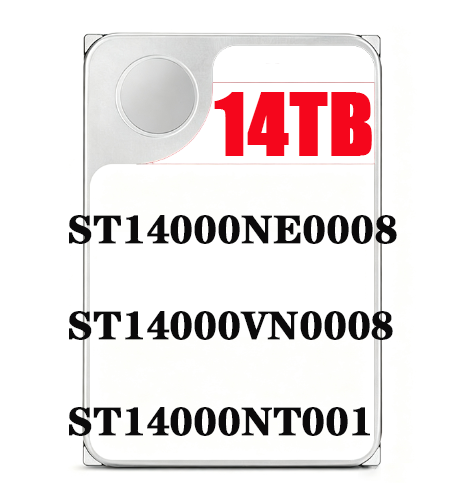 Original New Sealed 14TB Enterprise Internal HDD CMR 3.5" SATA  7200 RPM ST14000NT001 ST14000NE0008 ST14000VN0008 in Stock