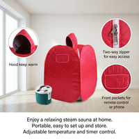 Sauna vapeur électrique portable multicolore pour la maison, le bureau et les voyages, idéal pour le spa