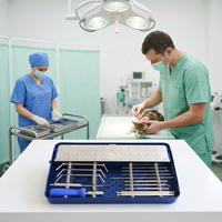 Kit de Instrumentos Quirúrgicos Veterinarios Básicos Reutilizables de Alta Calidad para Operaciones en Perros y Mascotas con Herramientas Quirúrgicas Duraderas para Animales